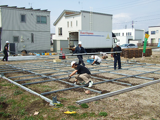 苫小牧北光町「王子ガーデン」宅地分譲販売センターハウス