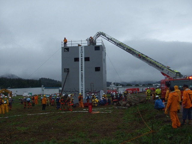 平成29年度　緊急消防援助隊北海道東北ブロック合同訓練（山形県米沢市）