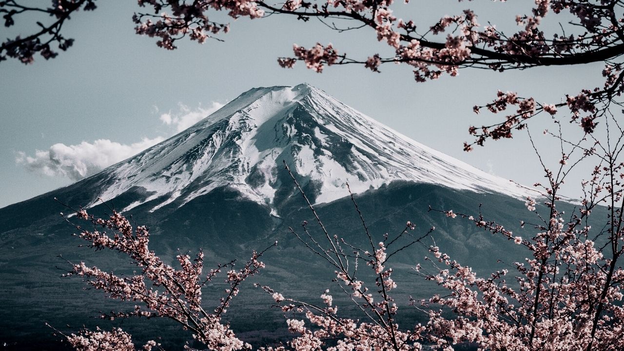 Mt. Fuji Local Landmark Zoom Background