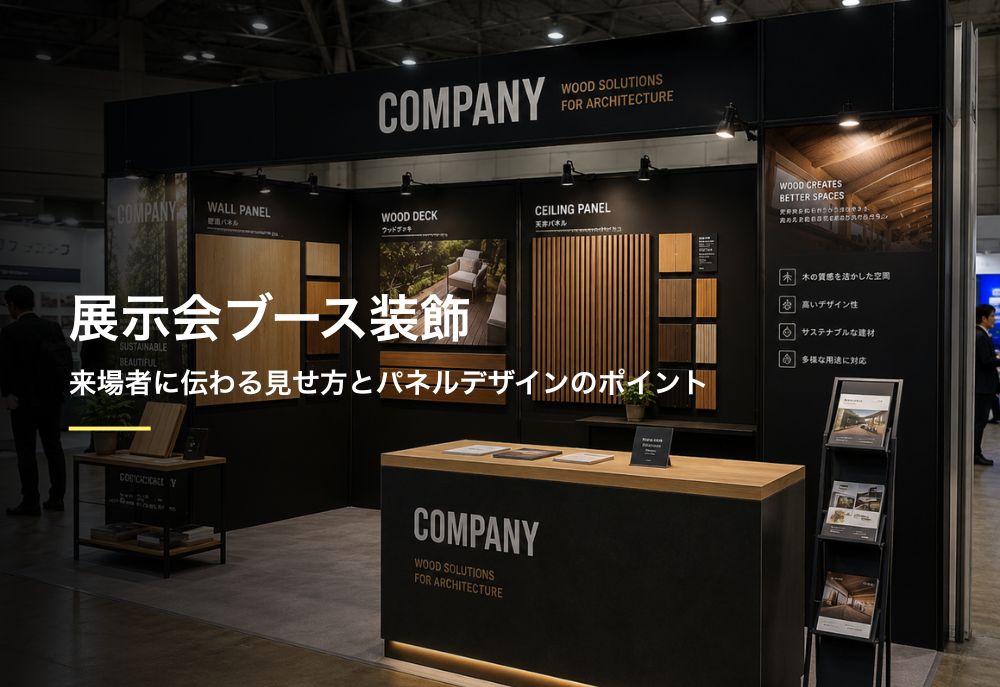 展示会ブース装飾とは？来場者に伝わる見せ方とパネルデザインのポイント